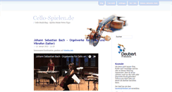 Desktop Screenshot of cello-spielen.de