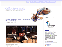 Tablet Screenshot of cello-spielen.de